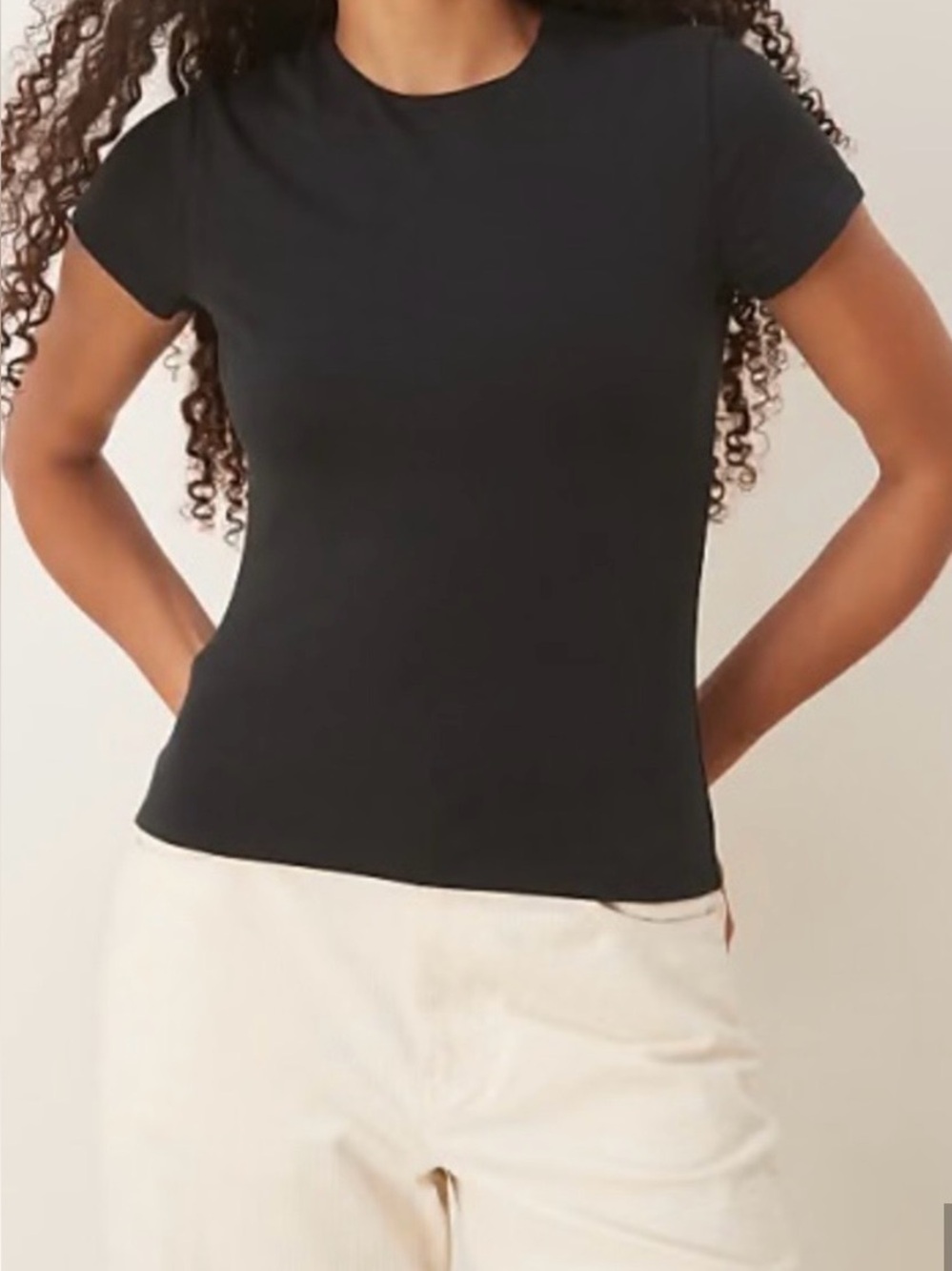 Abercrombie & Fitch Black Short-Sleeve Crew Tee